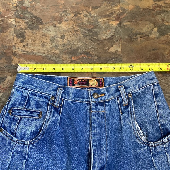 vintage bugle boy gold crest jeans women's size 30 - Picture 6 of 8